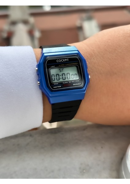 Marka Water Resist ,alarm, Işıklı, Siyah Silikon Kordon Spor Bayan Kol Saati modelleri
