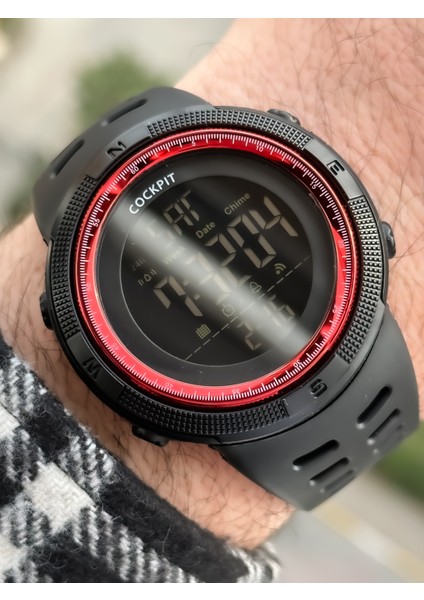 Marka Water Resist ,alarm, Işıklı, Siyah Silikon Kordon Spor Erkek Kol Saati fırsatları