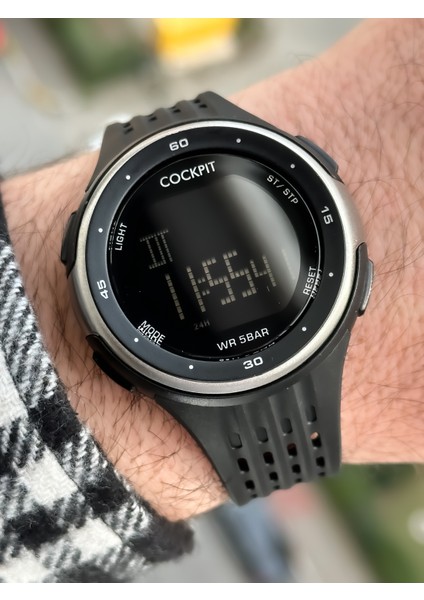 Marka Water Resist ,alarm, Işıklı, Siyah Silikon Kordon Spor Erkek Kol Saati fırsatları