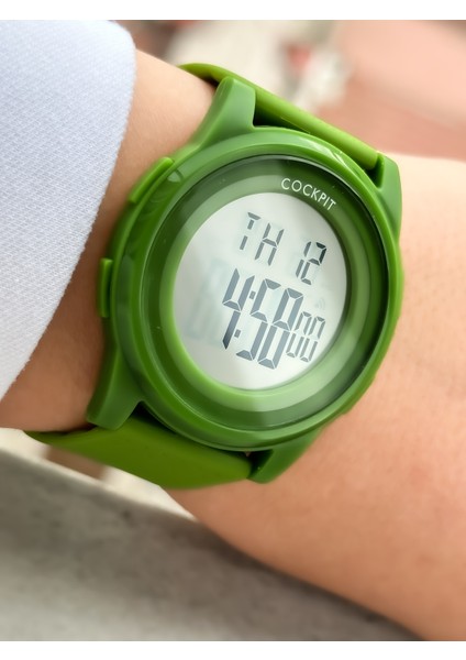 Marka Water Resist ,alarm, Işıklı, Yeşil Silikon Kordon Spor Bay/bayan Kol Saati fiyatları