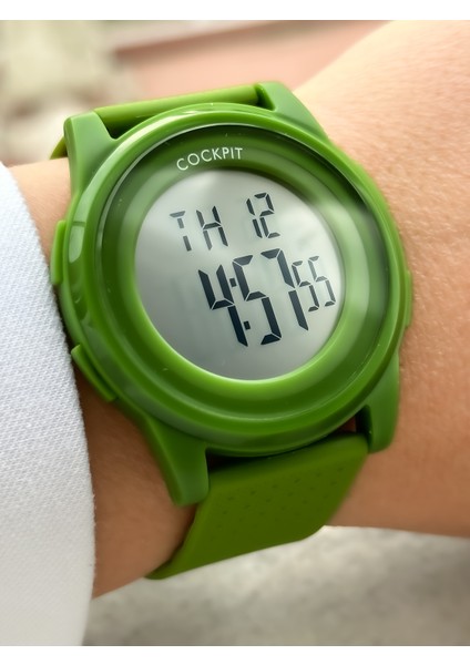 Marka Water Resist ,alarm, Işıklı, Yeşil Silikon Kordon Spor Bay/bayan Kol Saati modelleri