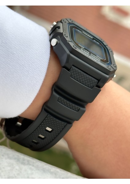 Marka Water Resist ,alarm, Işıklı, Siyah Silikon Kordon Kare Spor Bay/bayan Kol Saati indirimleri