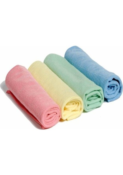 Genel Temizlik ve Cam Silme Bezi Sv-99 Microfiber 4'lü 30X30 cm