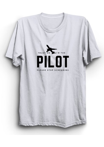 Pilot, Uçak, Airplane, Screaming, Mizah Tişört