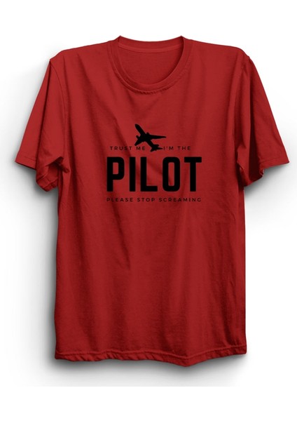 Pilot, Uçak, Airplane, Screaming, Mizah Tişört