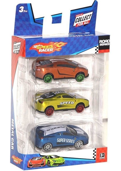 Toy-23 Toysan, 3'lü Speed Racer Metal Araba Seti fiyatları