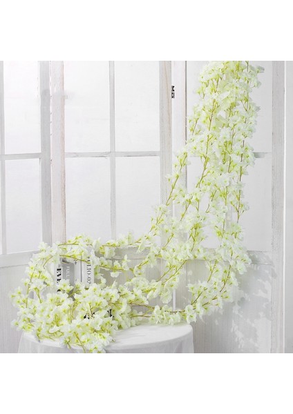 2 Adet Sakura Rattan, Renk: 135 Çiçek Beyaz Beyaz (Yurt Dışından)
