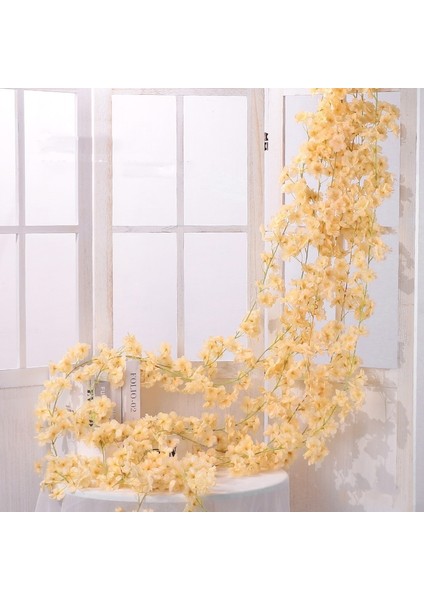 2 Adet Sakura Rattan, Renk: 135 Çiçek Şampanya Sarı (Yurt Dışından)