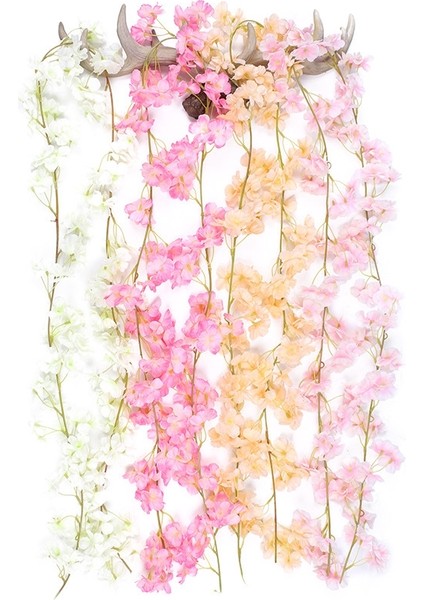 2 Adet Sakura Rattan, Renk: 135 Çiçek Şampanya Sarı (Yurt Dışından)