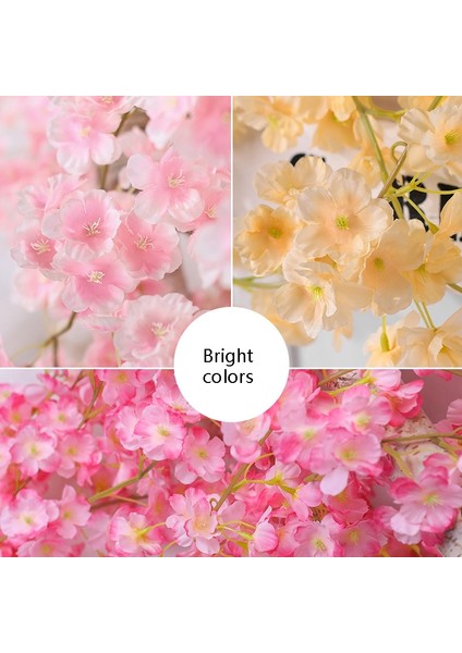 2 Adet Sakura Rattan, Renk: 135 Çiçek Şampanya Sarı (Yurt Dışından)