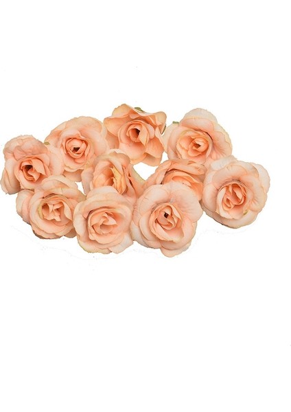 10 Set 4cm Yapay Çiçek Ipek Gül Açık Pembe (Yurt Dışından)
