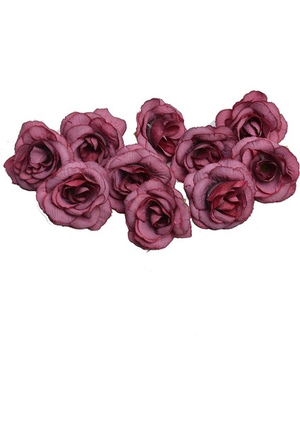 10 Set 4cm Yapay Çiçek Ipek Gül Açık Pembe (Yurt Dışından)