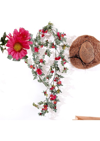 Papatya Yapay Çiçek Asma Kırmızısı (Yurt Dışından)