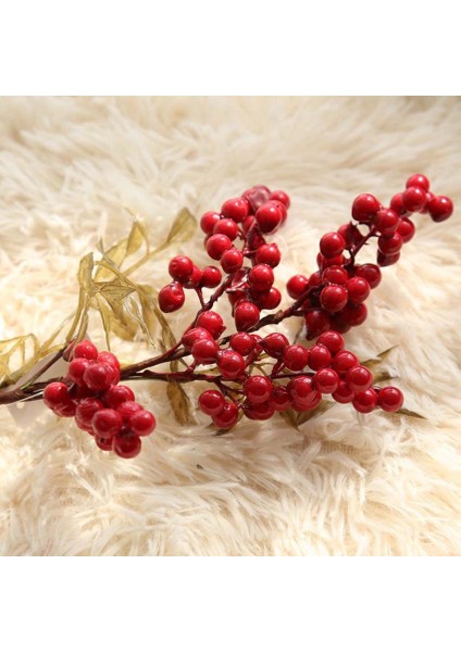 2 Adet Köpük Simülasyon Meyve Buket Beyaz (Yurt Dışından)