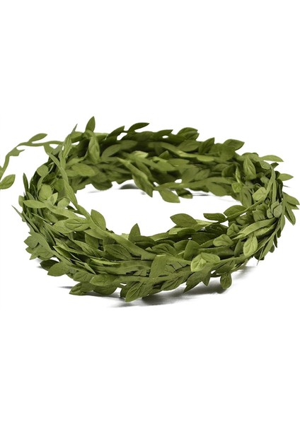 10 Adet Kumaş Yaprağı Çelenk Dekorasyon Yeşil (Yurt Dışından) modelleri