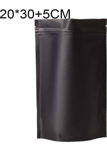 100 Pcs/set Mat Alumınum Folya Sapedik Stand-Up Tanta, Boyut: 20X30 (Siyah) (Yurt Dışından)