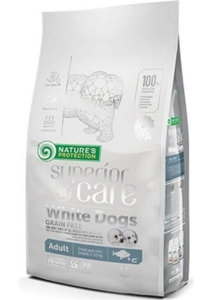 Natures Protection Np Superior Care White Dogs Tahılsız Alabalıklı  Small&mini Yetişkin Köpek Maması 1,5 kg