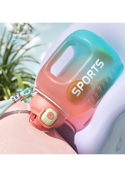 Renkli Büyük Kapasiteli Spor Fitness Su Şişesi 1700ML (Yurt Dışından) modelleri