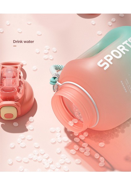 Renkli Büyük Kapasiteli Spor Fitness Su Şişesi 1700ML (Yurt Dışından) indirimleri