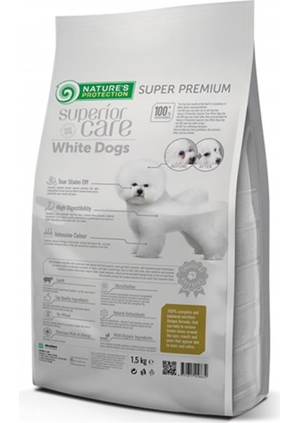 Superior Care White Dogs Yetişkin Kuzulu Köpek Maması 1,5 kg