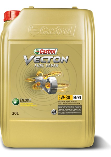 Vecton Fuel Saver 5W-30 E6/e9 20 Litre Motor Yağı ( Üretim Yılı: 2023 )