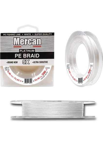 Platinum Pe 9x Örgü Ip 300 M Beyaz Misina