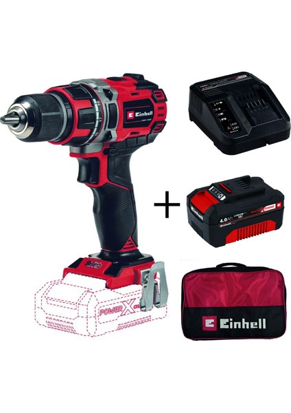 Te-Cd 18/50 Li Bl Akülü Vidalama + 4 Ah Starterkit + Bez Çanta