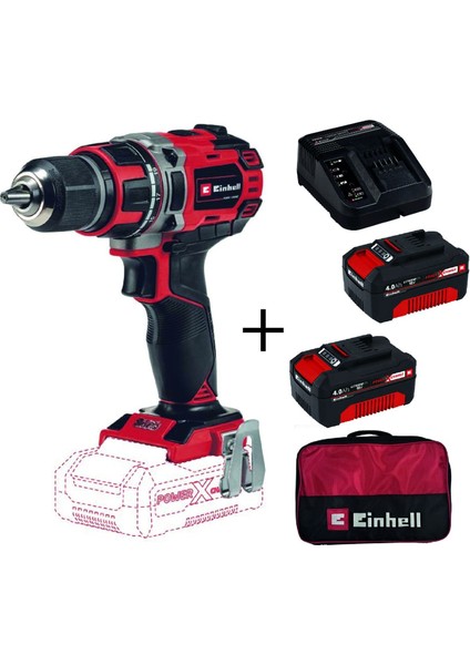 Te-Cd 18/50 Li Bl Akülü Vidalama + 2x4 Ah Starterkit + Bez Çanta