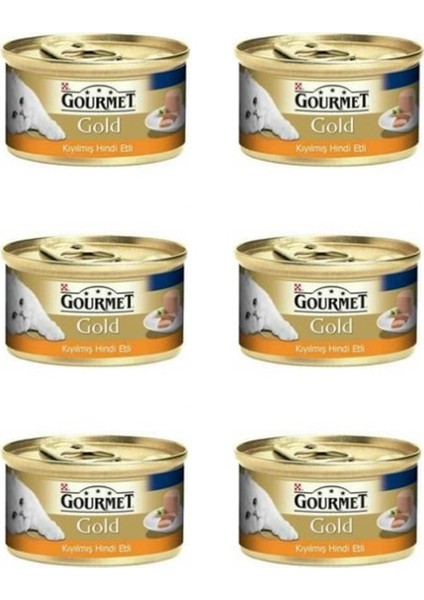 Hindi Etli Yetişkin Kıyılmış Kedi Konservesi 6X85 gr