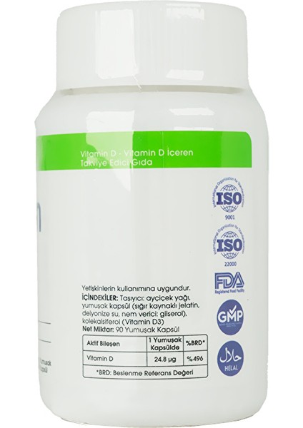 Vitamin D 90 Kapsül