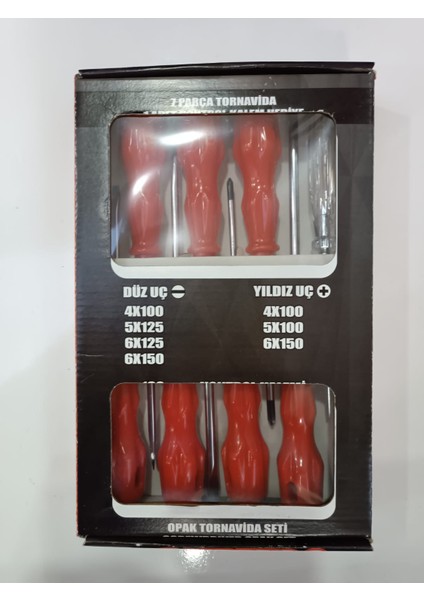 Tonavida Takm 7 Parça Kırmızı