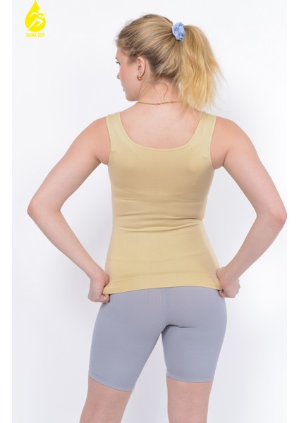 Bel Göğüs Göbek 2 Beden Ince Görünüm Dikişsiz Ipeksi Toparlayıcı Örme Ten Kadın Atlet Korse modelleri