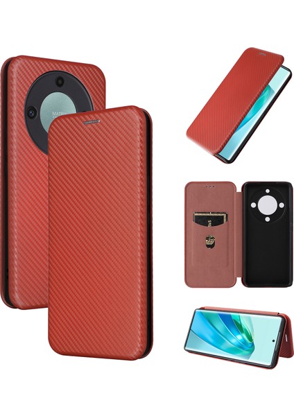 Honor X9A Yakın Kart Karbon Fiber Cep Telefonu Kılıfları (Yurt Dışından) fırsatları