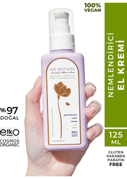 Organik Nemlendirici El Kremi Mandalina Çiçeği Özlü 75 ML