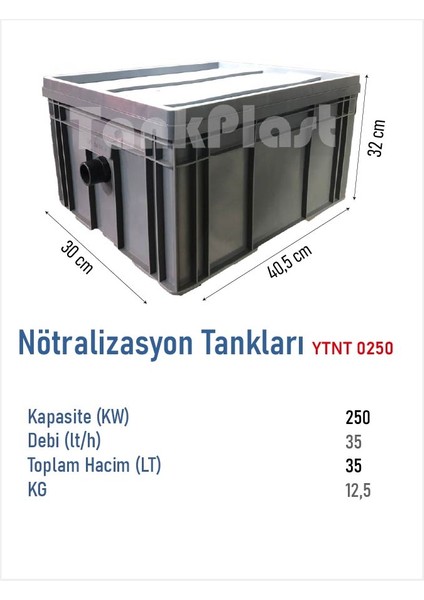 Nötralizasyon Tankı Ytnt 0250 (250 Kw)