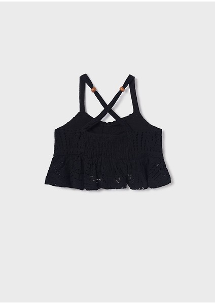 Kız Çocuk Askılı Bluz Siyah 6088 fiyatları