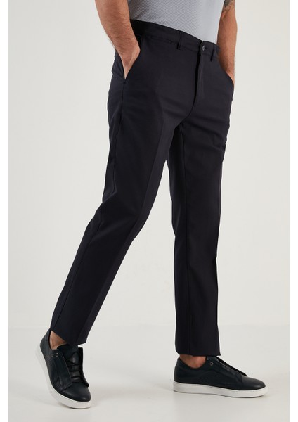 Pamuklu Normal Bel Regular Fit Düz Paça Pantolon Erkek Pantolon 613HISAR modelleri