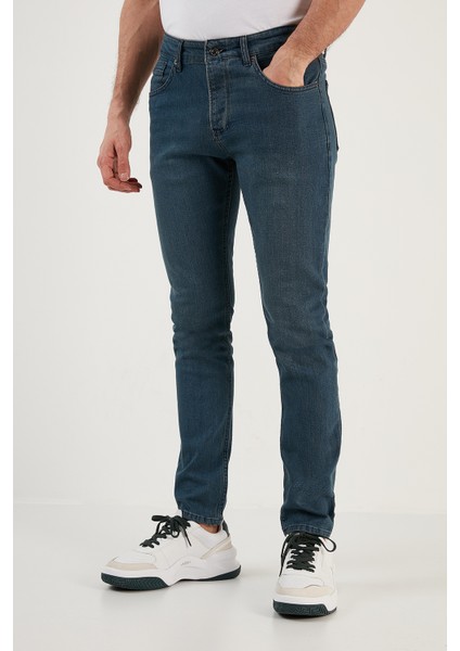 Pamuklu Normal Bel Düz Paça Regular Fit Jeans Erkek Kot Pantolon 6440302