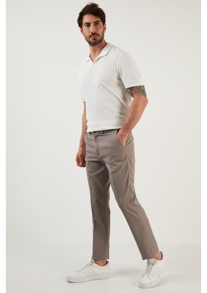 Pamuklu Normal Bel Regular Fit Düz Paça Pantolon Erkek Pantolon 613HISAR