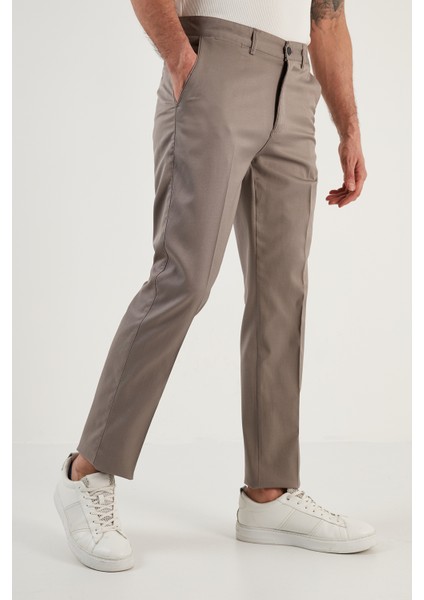 Pamuklu Normal Bel Regular Fit Düz Paça Pantolon Erkek Pantolon 613HISAR