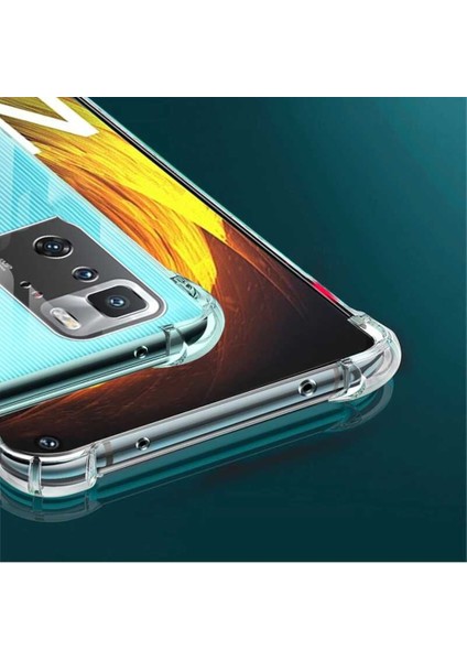 Xiaomi Poco X3 Gt Köşe Korumalı Darbe Emici Şeffaf Kılıf