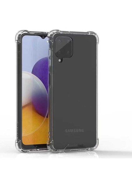 Samsung Galaxy A22 4g Köşe Korumalı Darbe Emici Şeffaf Kılıf