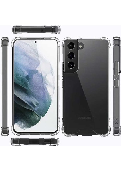 Samsung Galaxy S22 Plus Köşe Korumalı Darbe Emici Şeffaf Kılıf