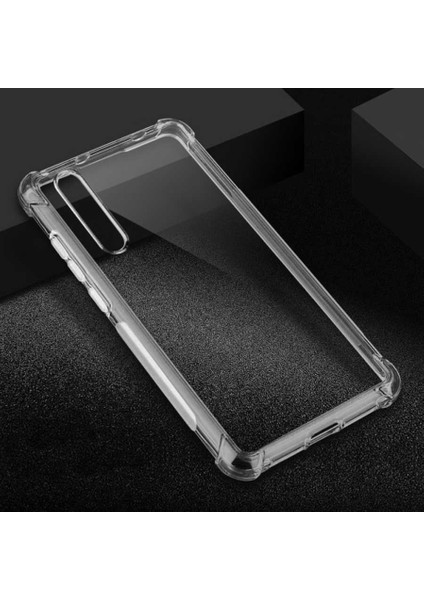 Huawei P20 Lite Köşe Korumalı Darbe Emici Şeffaf Kılıf