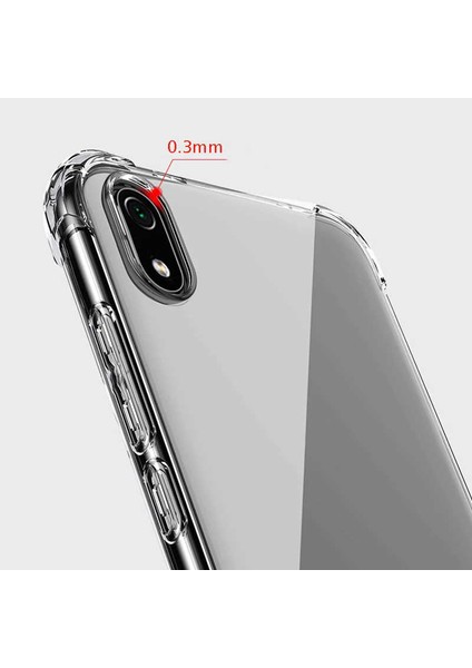 Xiaomi Redmi 7A Köşe Korumalı Darbe Emici Şeffaf Kılıf