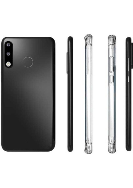 Huawei P30 Lite Köşe Korumalı Darbe Emici Şeffaf Kılıf