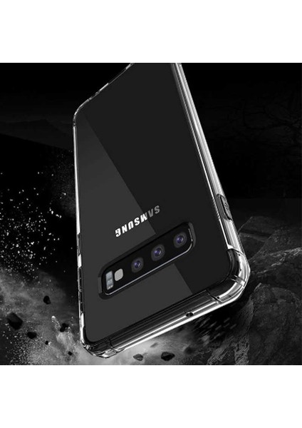 Samsung Galaxy S10 Plus Köşe Korumalı Darbe Emici Şeffaf Kılıf