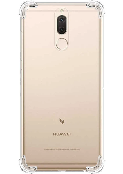 Huawei Mate 10 Lite Köşe Korumalı Darbe Emici Şeffaf Kılıf