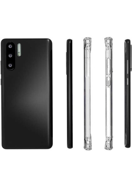 Huawei P30 Pro Köşe Korumalı Darbe Emici Şeffaf Kılıf