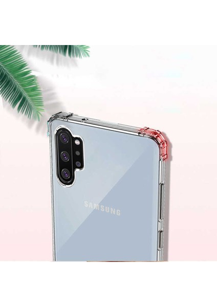 Samsung Galaxy Note 10 Plus Köşe Korumalı Darbe Emici Şeffaf Kılıf